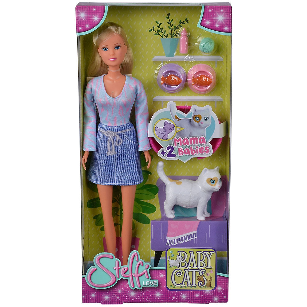 Papusa Simba Steffi Love Baby Cats 29 cm cu accesorii