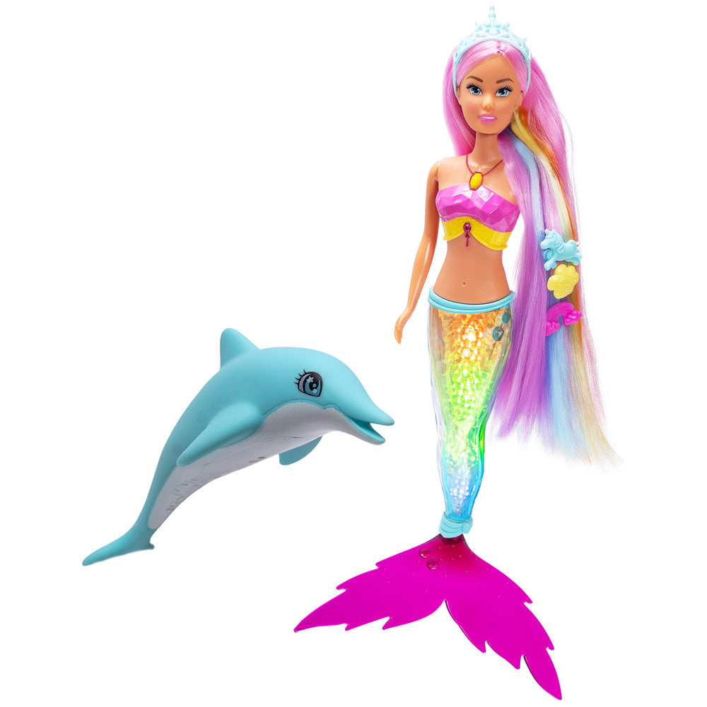 Papusa Simba Steffi Love Mermazing 39 cm cu 4 accesorii