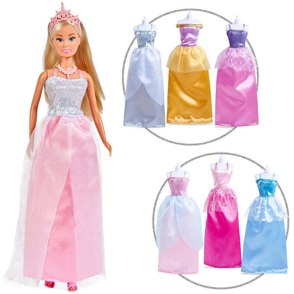 Papusa Simba Steffi Love Princess Fashion 29 cm cu 23 accesorii