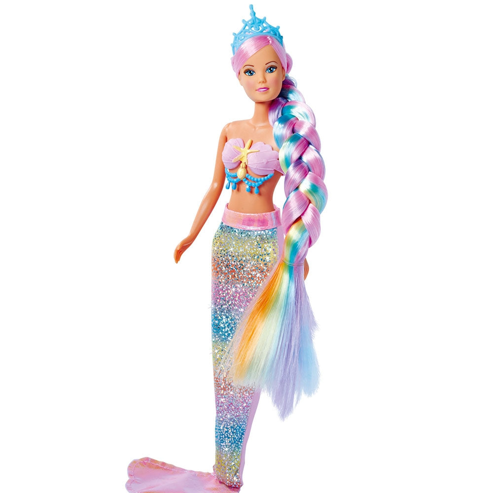Papusa Simba Steffi Love Rainbow Mermaid 29 cm cu accesorii