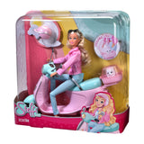 Papusa Simba Steffi Love Scooter 29 cm cu 2 accesorii