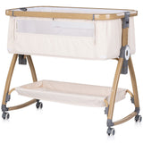 Patut co-sleeper Chipolino Charisma cu laterala culisanta cashmere wood
