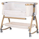 Patut co-sleeper Chipolino Charisma cu laterala culisanta cashmere wood