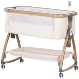 Patut co-sleeper Chipolino Charisma cu laterala culisanta cashmere wood