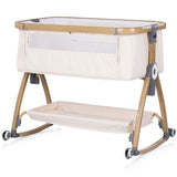 Patut co-sleeper Chipolino Charisma cu laterala culisanta cashmere wood