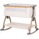 Patut co-sleeper Chipolino Charisma cu laterala culisanta cashmere wood