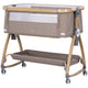Patut co-sleeper Chipolino Charisma cu laterala culisanta latte wood