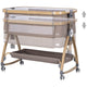 Patut co-sleeper Chipolino Charisma cu laterala culisanta latte wood