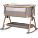 Patut co-sleeper Chipolino Charisma cu laterala culisanta latte wood