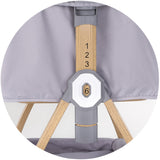 Patut co-sleeper Chipolino Charisma cu laterala culisanta platinum wood
