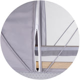 Patut co-sleeper Chipolino Charisma cu laterala culisanta platinum wood