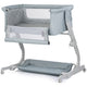 Patut co-sleeper Chipolino Eleganza cu laterala culisanta basil
