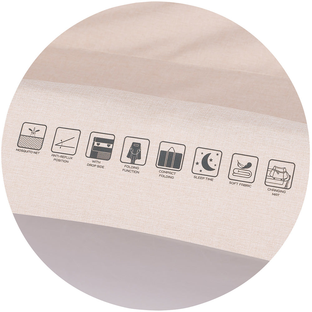 Patut co-sleeper pliabil Chipolino SleepNFold cashmere