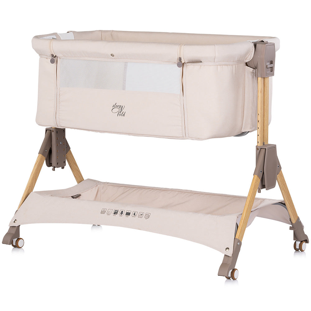 Patut co-sleeper pliabil Chipolino SleepNFold cashmere