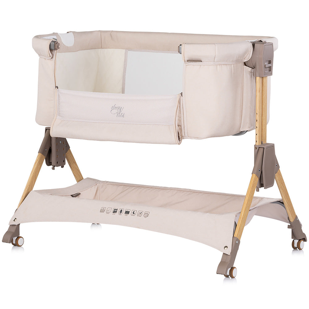 Patut co-sleeper pliabil Chipolino SleepNFold cashmere