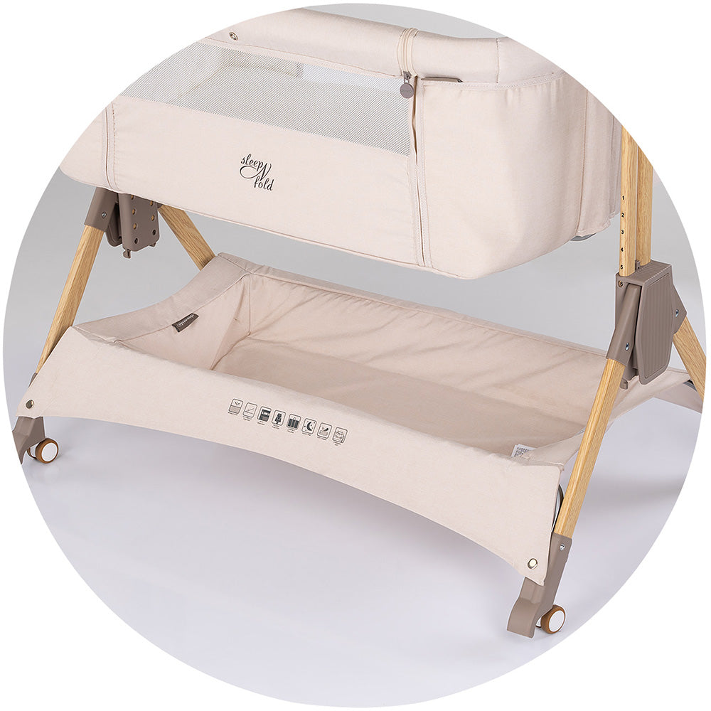 Patut co-sleeper pliabil Chipolino SleepNFold cashmere