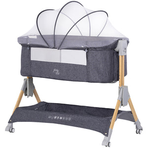 Patut co-sleeper pliabil Chipolino SleepNFold charcoal