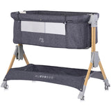 Patut co-sleeper pliabil Chipolino SleepNFold charcoal