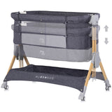 Patut co-sleeper pliabil Chipolino SleepNFold charcoal