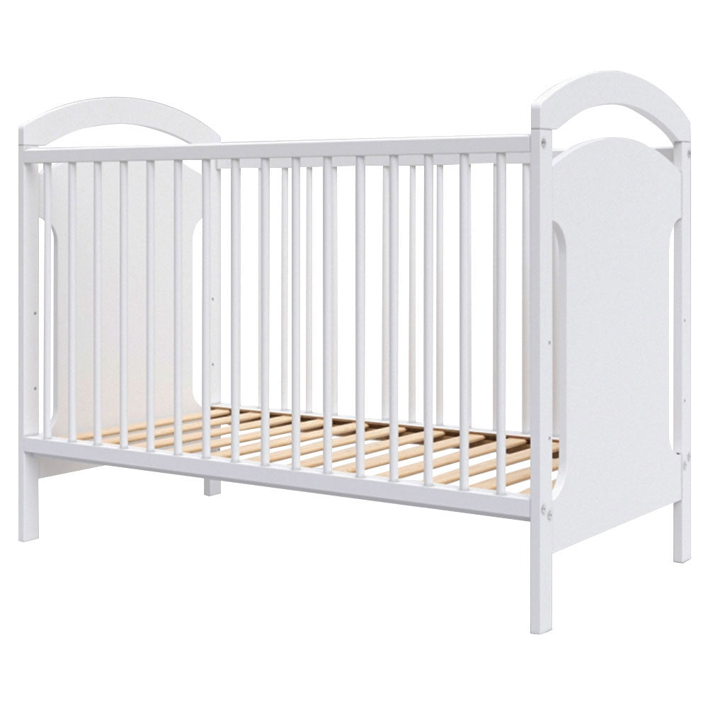 Patut copii din lemn Hubners Anita 120x60 cm alb - gogobaby.ro