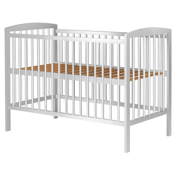 Patut copii din lemn Hubners Anzel 120x60 cm alb - gogobaby.ro