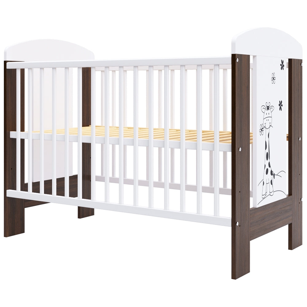 Patut copii din lemn Hubners Calisto Girafa 120x60 cm maro - gogobaby.ro