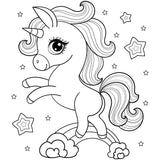 Patut copii din lemn Hubners Calisto Unicorn 120x60 cm maro