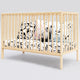 Patut copii din lemn Hubners Dominic 120x60 cm natur
