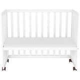 Patut copii din lemn co-sleeper Hubners Matei 94x46 cm alb