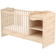 Patut copii transformabil din lemn Hubners Eva Kombi 120x60 cm natur
