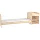 Patut copii transformabil din lemn Hubners Eva Kombi 120x60 cm natur