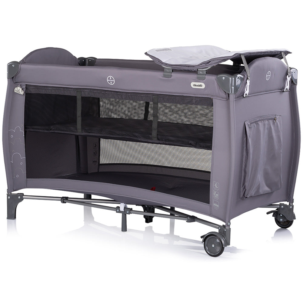 Patut pliabil Chipolino Bella charcoal