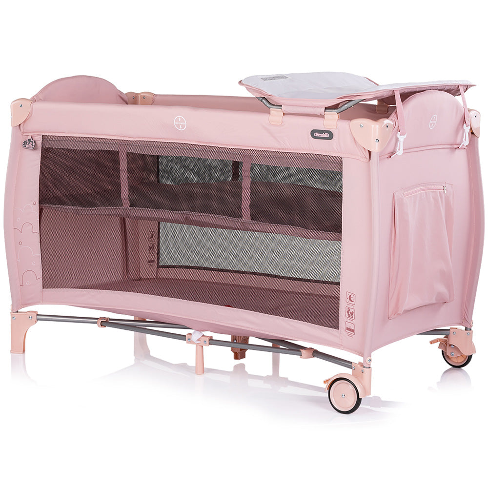 Patut pliabil Chipolino Bella powder pink