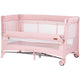 Patut pliabil Chipolino Glory cu laterala culisanta pink marshmallow