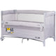 Patut pliabil Chipolino Relax Tiger platinum cu laterala culisanta