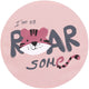 Patut pliabil Chipolino Relax Tiger powder pink cu laterala culisanta