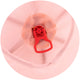 Patut pliabil Chipolino Relax Tiger powder pink cu laterala culisanta