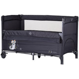 Patut pliabil Chipolino Relax anthracite cu laterala culisanta