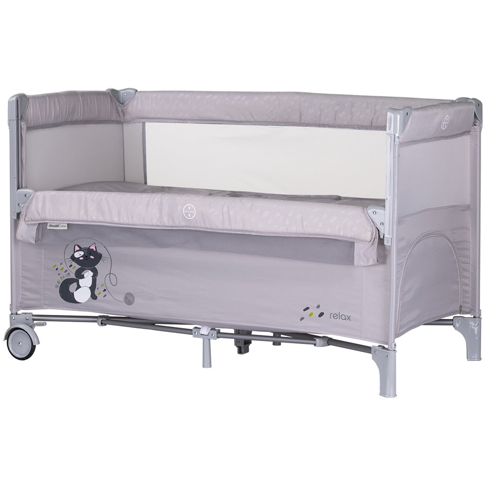 Patut pliabil Chipolino Relax cloud cu laterala culisanta - gogobaby.ro