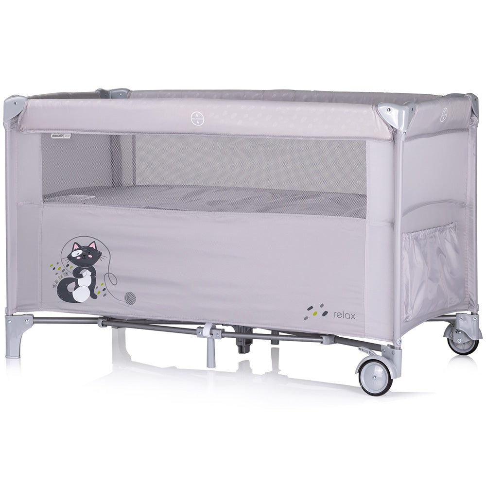 Patut pliabil Chipolino Relax cloud cu laterala culisanta - gogobaby.ro