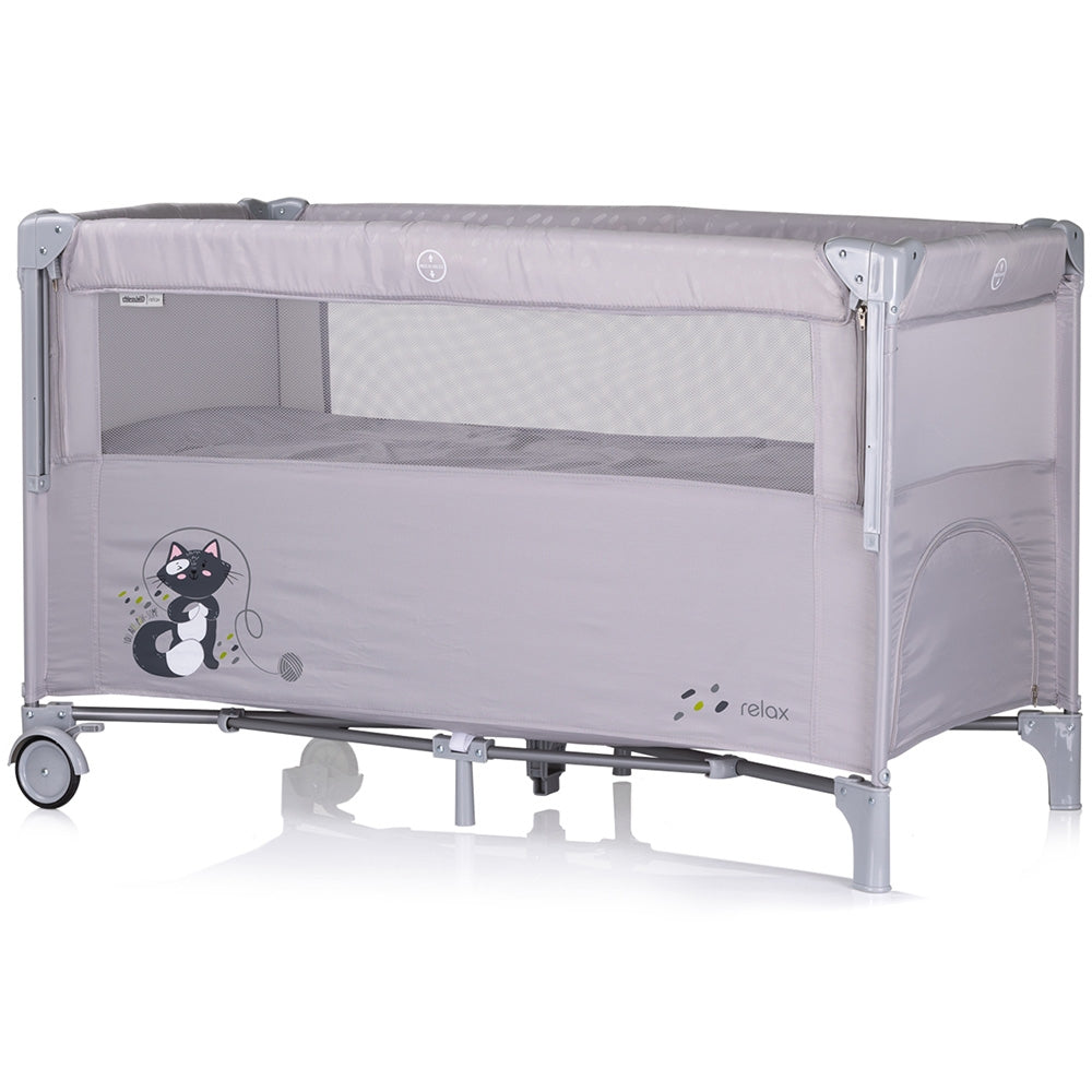 Patut pliabil Chipolino Relax cloud cu laterala culisanta - gogobaby.ro