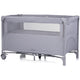 Patut pliabil Chipolino Relax cloud linen cu laterala culisanta