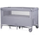 Patut pliabil Chipolino Relax cloud linen cu laterala culisanta