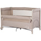 Patut pliabil Chipolino Relax latte linen cu laterala culisanta
