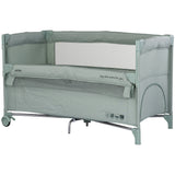 Patut pliabil Chipolino Relax matcha linen cu laterala culisanta