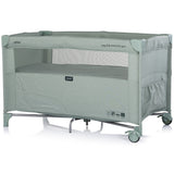 Patut pliabil Chipolino Relax matcha linen cu laterala culisanta