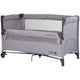 Patut pliabil Chipolino Relax platinum linen cu laterala culisanta