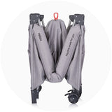 Patut pliabil Chipolino Relax platinum linen cu laterala culisanta