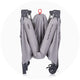 Patut pliabil Chipolino Relax platinum linen cu laterala culisanta