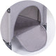 Patut pliabil Chipolino Relax platinum linen cu laterala culisanta